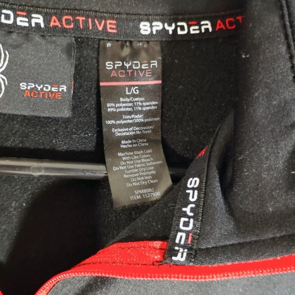 Spyder Pullover Active Shirt ProW B Sweatshirt Large 1/4 Zip Jacket Base… - Picture 7 of 16